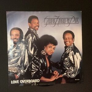 Gladys Knight and the Pips Love Overboard 7” 45 RPM Single Vinyl 1987 R&B
